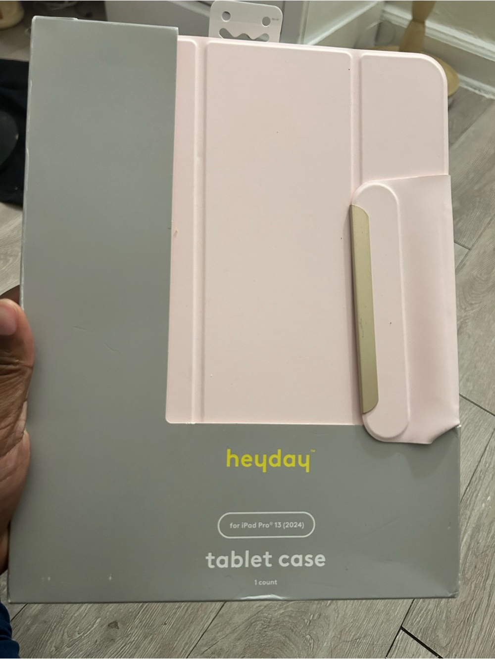 heyday Pink and Gray Tablet Case